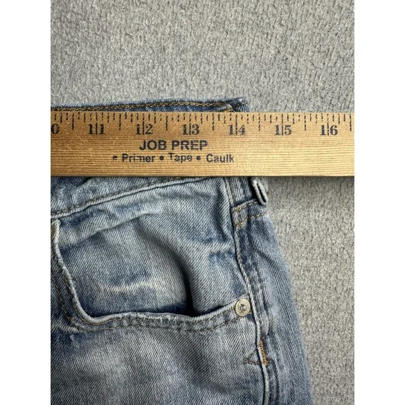 Ariat Ultra High Rise Tomboy Straight Jeans Womens 27R Light Wash Distressed - Picture 8 of 12